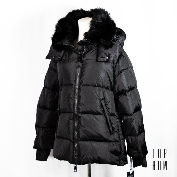 Sam. Scarlett Shearling Trim Puffer Coat - Picture 4 of 12